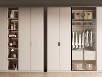 Modern Wardrobe Home Wardrobe 3d model