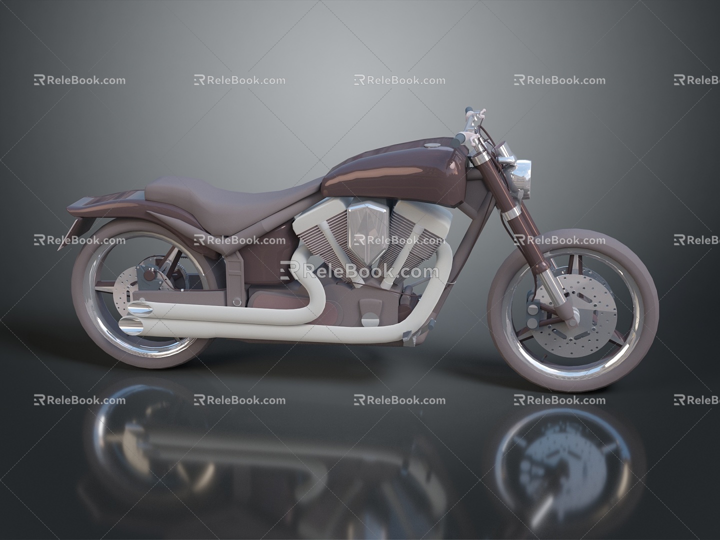 Motorcycle Two-wheeled Motorcycle Cross-country Motorcycle Road Race Motorcycle Motor Vehicle Transport 3d model