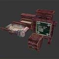 Rustic Wooden Furniture Collection With Piano Chalkboard Chest And Drawers