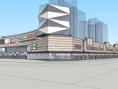 Modern Mall 3d model
