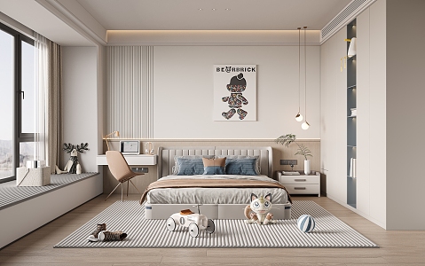 Modern Boys Children's Room 3d model