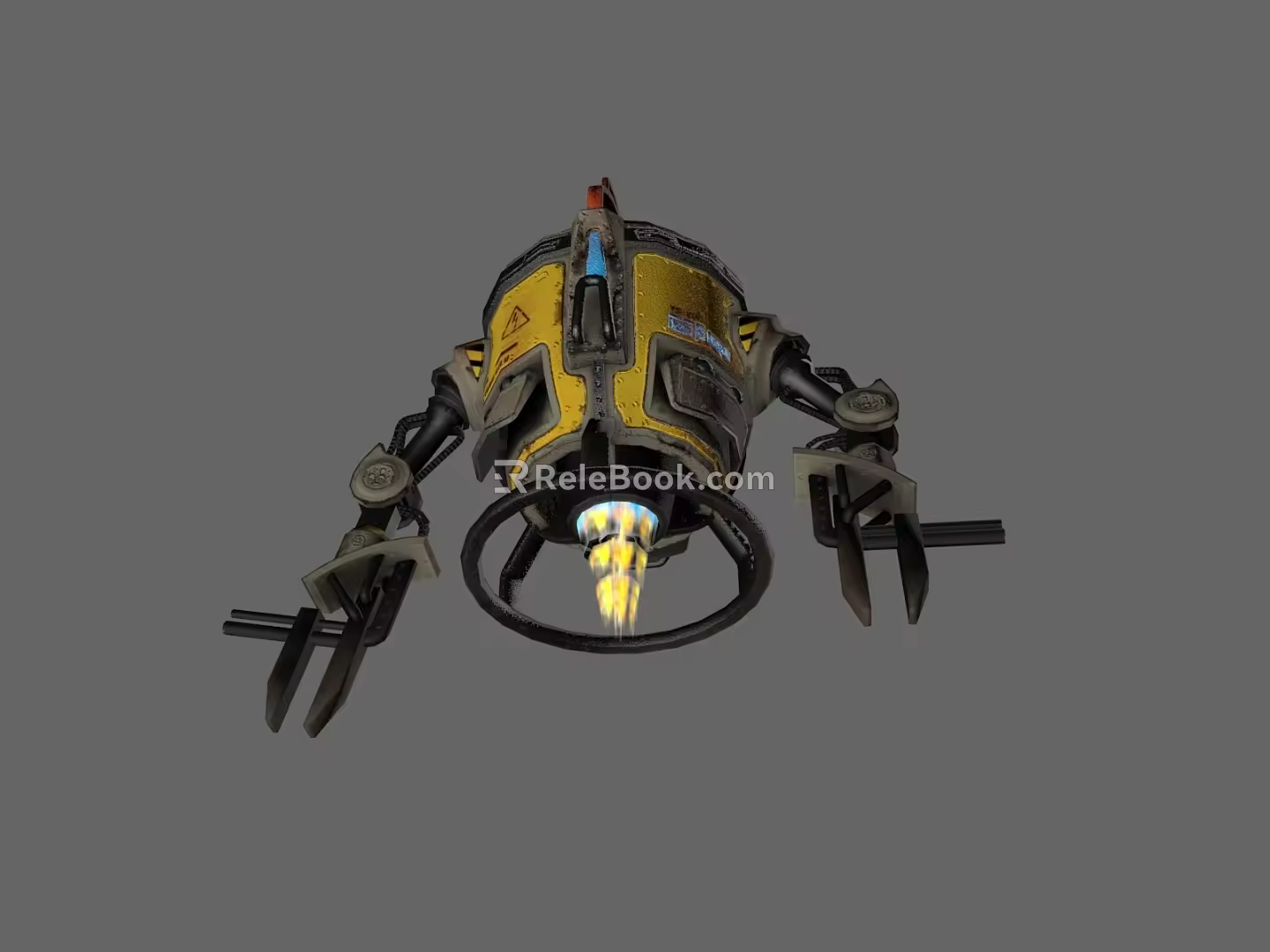 Animated robot 3d model