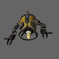 Animated robot 3d model