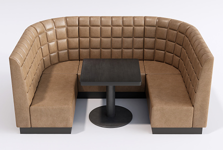 Modern Card Seat Card Seat Sofa Curved Sofa 3d model