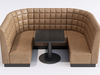 Modern Card Seat Card Seat Sofa Curved Sofa 3d model