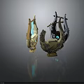 Decorative Ornate Harp Collection With Intricate Designs And Color Variations