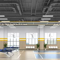 Modern Fitness Gym Interior Featuring Spacious Workout Zones And Training Equipment