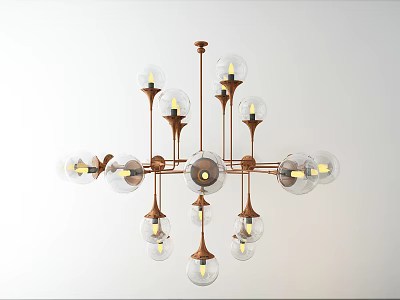 Industrial LOFT chandelier 3d model Industrial LOFT chandelier 3d model