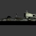 Military Style Camouflage Hovercraft Water Vehicle With Open Deck And Canopy