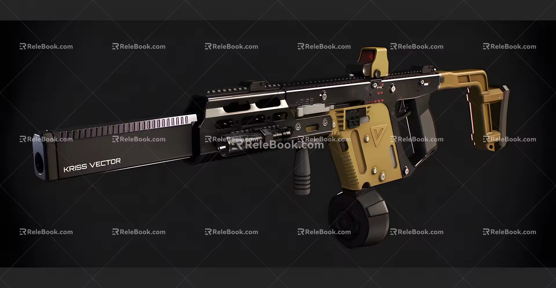 submachine gun 3d model