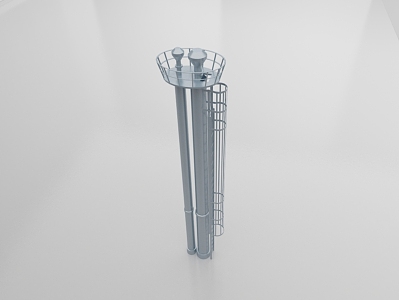 LNG ship decompression tower 3d model