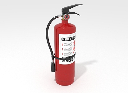 Modern fire extinguisher 3d model