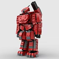 LEGO Toy Blocks Fighting Robot Gundam Mech Warrior Transformers 3d model