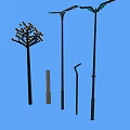 Various Outdoor Lights With Tall Poles Spherical Bulbs And Modern Designs