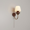 French retro wall lamp 3d model