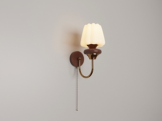 French retro wall lamp 3d model