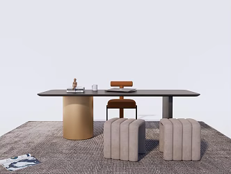 Modern Baxter Desk Chair 3d model