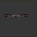 Light Gray Biplane Model in 3D Rendering with Dark Gradient Background