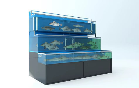 Seafood pond 3d model