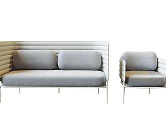 Modern Combination Sofa Chair Combination 3d model