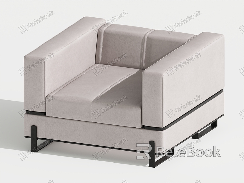 Modern Single Sofa Single Leisure Chair model