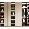 Modern bookcase 3d model