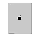Black Frame Tablet Display With App Icons And Water Droplets On Gray Background