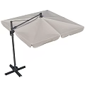Playground Equipment Outdoor Sunshade Umbrella with Beige Canopy Black Adjustable Frame for Kids Play Areas