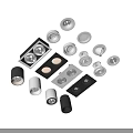 Modern Downlights And Spotlights With Various Styles Black White Recessed Ceiling Lighting Fixtures