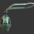 Light Green Daily Electrical Appliance Featuring Metal Body Bottle Shape And Green Strap Design