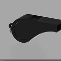 Black Sports Whistle Equipment For Referee Coaching In Sports Games