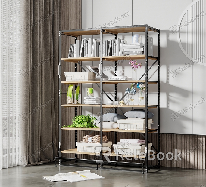 Industrial LOFT Storage Rack model