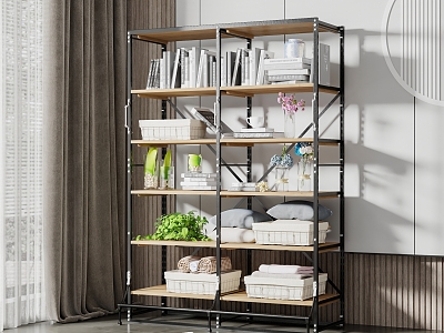 Industrial LOFT Storage Rack model