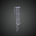 Outdoor Playground Metal Tower Play Equipment With Ladder And Platform Structure
