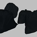 Four Black Garbage Bags For Home Kitchen Waste Disposal And Cleaning