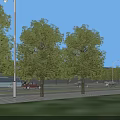 Expansive Industrial Warehouse District With Multiple Buildings Green Fields And Truck Parking