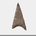 Ancient Stone Arrowhead as Primitive Hunting Weapon with Sharp Edges