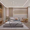 Modern Home Office With Gray Storage Cabinets Open Shelves Books Desk And Chairs