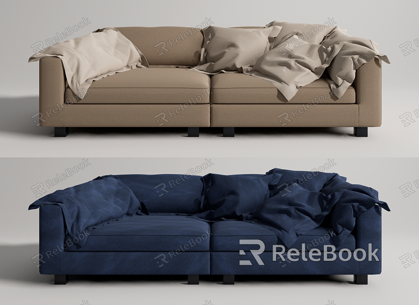 Modern double sofa model