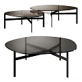 Bonaldo Metal Glass Coffee Table 3d model