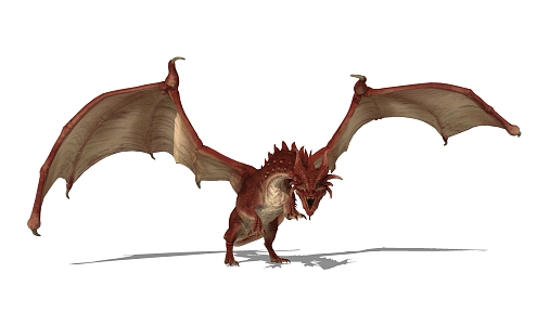 Modern animal flying dragon 3d model