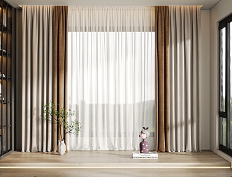 Modern Curtains 3d model