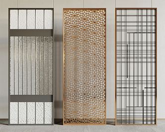 Modern partition screen partition 3d model