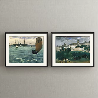 European Landscape Painting 3d model