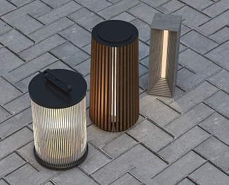 modern outdoor lamp 3d model