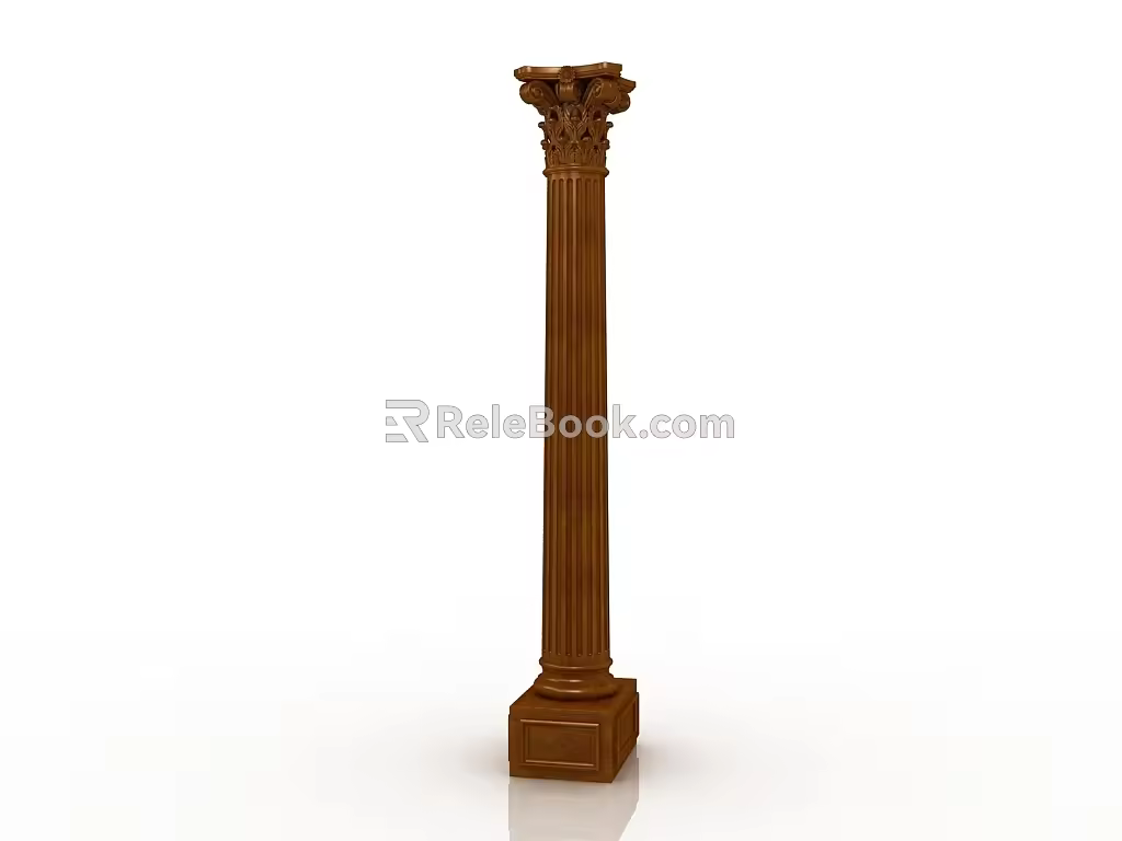European Roman Column 3d model