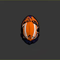 Orange VILFORSVARE Safety Helmet With Blue Padding And Structural Design Details