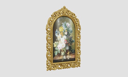 European-style photo frame 3d model