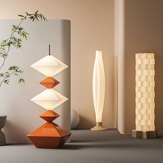 Modern floor lamp 3d model