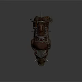 Fierce Boar Character Design With Leather Saddle Skull Decoration And Gear